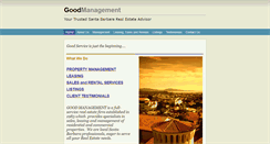 Desktop Screenshot of goodmanagementsb.com
