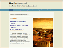 Tablet Screenshot of goodmanagementsb.com